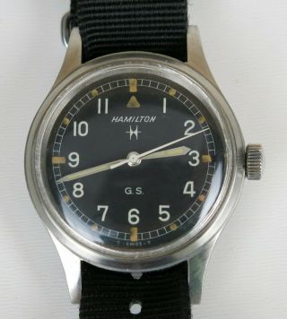 Hamilton G.  S.  R.  A.  F.  Tropicalized Vintage Military Watch 75003 - 3 1960 