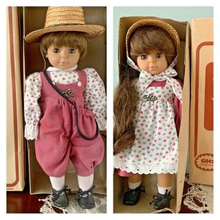 Gotz Ernst Wehncke Modell Twins Boy And Girl Vintage 1984 Spielfreundin Dolls