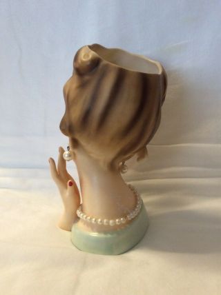 Vintage Rare & HTF “FOREIGN” Lady Headvase / Head Vase 4