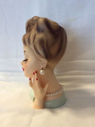 Vintage Rare & HTF “FOREIGN” Lady Headvase / Head Vase 5