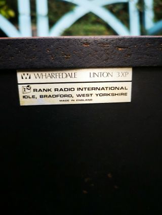 WHARFEDALE LINTON 3XP Vintage Hifi Retro Classic Speakers 24HR UK Postage 7