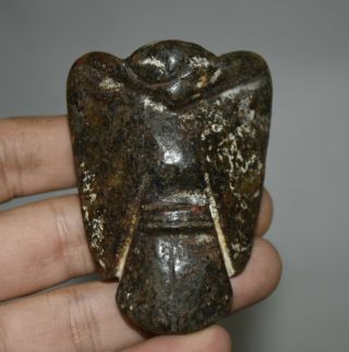 2.  6 " Rare Chinese " Hong Shan " Culture Old Meteorolite Jade Bird Eagle " Owl "