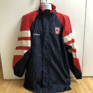 Rare Vintage Adidas Arsenal 1992 - 94 Lightweight Training Jacket Size Large