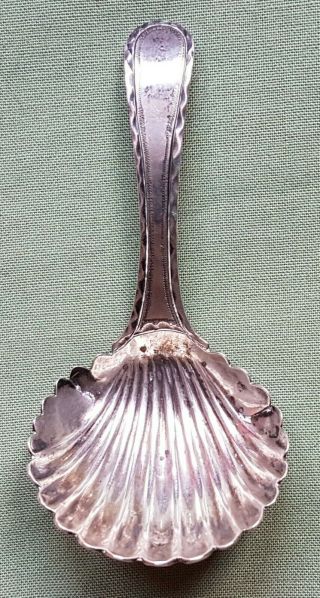 18th Century Georgian Solid Silver English Tea Caddy Spoon,  By Thomas England