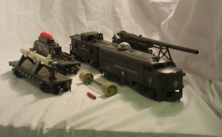 Vintage Kmt Army O Scale Train Set