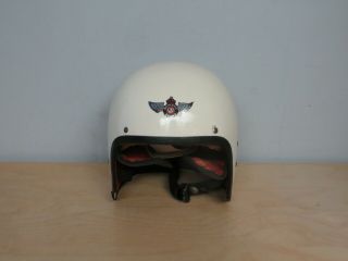 Chas Owen Co Bowbilt Crash Helmet Vintage Scrambling Trials Classic Karting