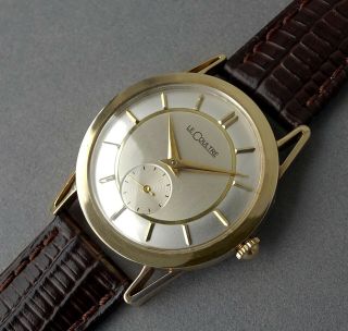 Jaeger Lecoultre 14k Solid Gold Vintage Gents Watch 1953
