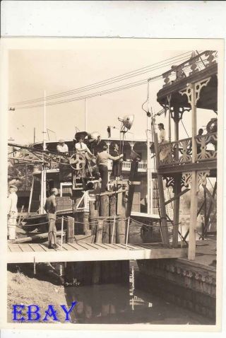 James Whale Directs On Show Boat 1936 Set Vintage Photo