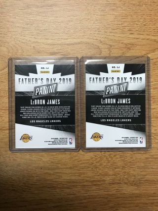2019 Panini Father ' s Day LeBron James Rare 1/1 & Cracked Ice SSP 19/25 2