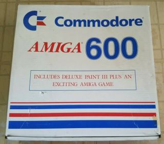 Rare Vintage Commodore Amiga 600 Packaged