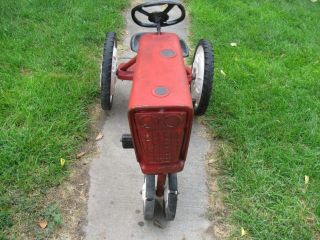 Vintage Pedal Car Tractor & Trailer Wagon,  1950 ' s 4