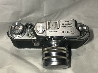 Estate Vintage Canon Rangefinder Camera & Serenar 50mm ƒ:1.  8 Lens Japan 3