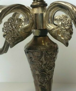 1994 INTERNATIONAL SILVER COMPANY Ornate 5 Arm Candelabra 13.  75 