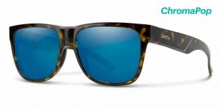 Smith Lowdown 2 Sunglasses - Chromapop - Vintage Tort W/ Cp Blue Mirror