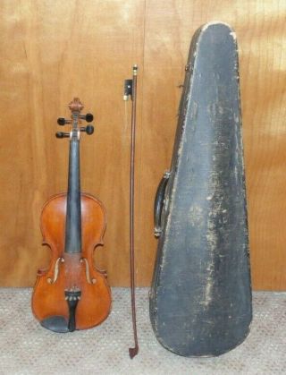 Antique Violin Lyon & Healy Chicago W/case