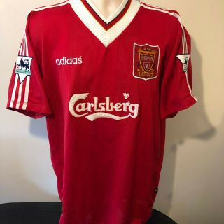 Liverpool Football Shirt Retro Classic 1995 1996 FOWLER Adidas XXL Vintage 90s 2