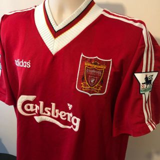 Liverpool Football Shirt Retro Classic 1995 1996 FOWLER Adidas XXL Vintage 90s 4