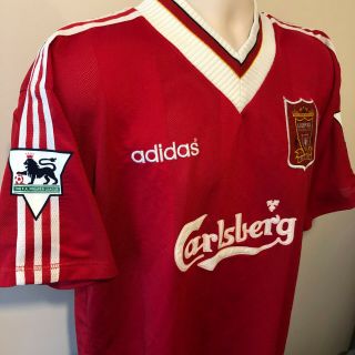 Liverpool Football Shirt Retro Classic 1995 1996 FOWLER Adidas XXL Vintage 90s 6