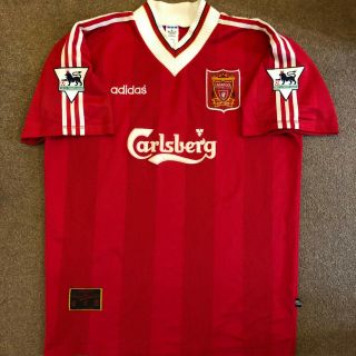 Liverpool Football Shirt Retro Classic 1995 1996 FOWLER Adidas XXL Vintage 90s 7