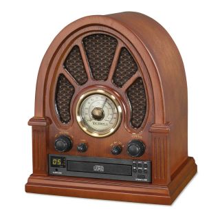Inn - Vrs - 1350 Vintage Wood Cd Bluetooth Table Radio