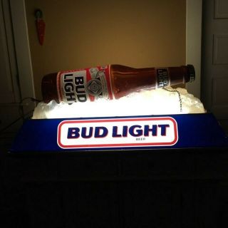 Vintage Budweiser Bud Light Pool Table Light Lamp 43x21x18 - Big -