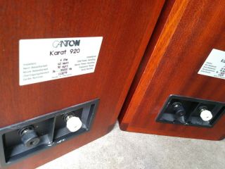 Set of 2 Ultra Rare Vintage Canton Karat 920 Speakers MADE IN GERMANY 4