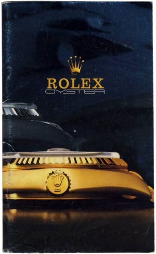 Vintage Rolex Oyster Booklet In English Very Rare 136.  07 Uk - 38 - 11.  1986