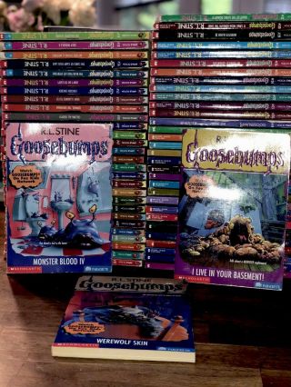 Goosebumps Books Complete Set Covers 62 Books Rl Stine Vintage