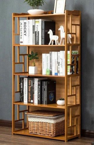 Bamboo Antique Style Cabinet Book Shelf Storage Choice Elegant 竹仿古组合柜书架置物架