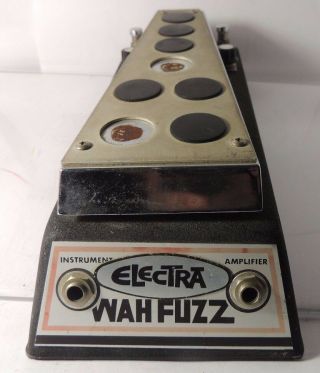 Rare Electra Wah Fuzz Effects Pedal Vintage And Usa