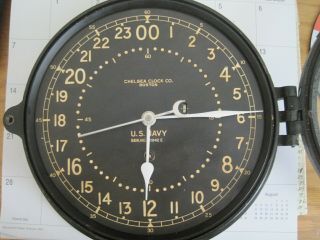 US NAVY CHELSEA SHIP CLOCK 8.  5 