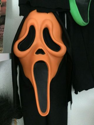 Scream Mask Day Glow Ghost Face Rare Orange Easter Unlimited Mk Stamp