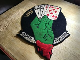 Wwii/ww2 - Us Marines Patch - Vmf - 14 Fighter Squadron Death Dealers - Usmc