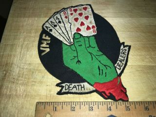 WWII/WW2 - US MARINES PATCH - VMF - 14 Fighter Squadron Death Dealers - USMC 3