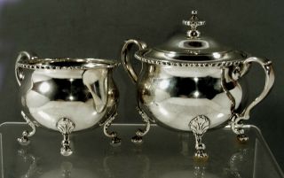 Tiffany Sterling Silver Tea Set c1960 Georgian - No Mono 10