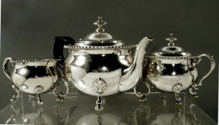 Tiffany Sterling Silver Tea Set c1960 Georgian - No Mono 2