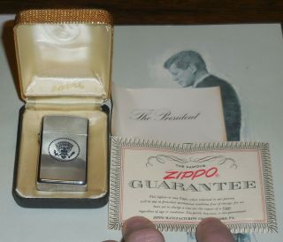 Very Rare 1963 President Kennedy Trip Europe Gift Lighter 3