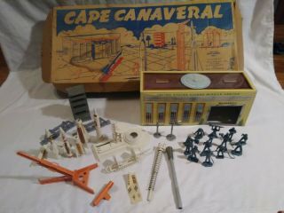 Rare Vintage 1960s Marx Cape Canaveral Base Set 2656 Missing Parts