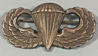 Ww2,  Us Ab,  Paratrooper,  Jump Wings,  Made By Angus & Coote,  Pb,  Sterling,  Orig.