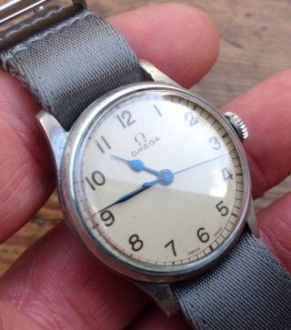 Vintage OMEGA CK - 2292 - WW2 RAF Military Issued ' Spitfire ' Wrist Watch.  6B - 159 10