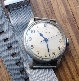 Vintage OMEGA CK - 2292 - WW2 RAF Military Issued ' Spitfire ' Wrist Watch.  6B - 159 6