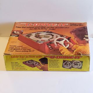 Vintage 1974 Schaper U - Drive - It Table Top Action Set Driving Game 801 w/ Box 8