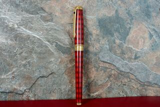 S.  T.  Dupont Olympio Vertigo Chinese Lacquer Vintage Rollerball Pen Rare 3