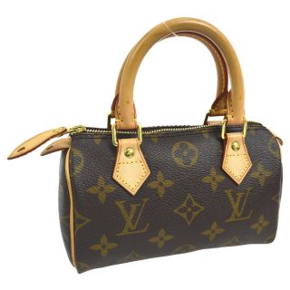Authentic Louis Vuitton Mini Speedy Hand Bag Purse Monogram M41534 Vtg Bt15547j