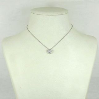 Fine Gerard 0.  50ct D/E VS/VVS Ideal Cut Diamond & 18K White Gold Star Necklace 7