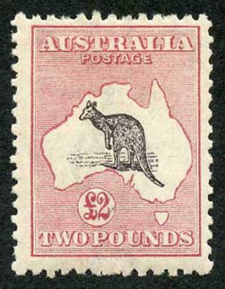 Australia Sg45b Two Pound Roo Wmk Narrow Crown M/mint A Rare Stamp