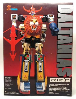 Vintage Diecast Bandai Godaikin Daltanias Toy Robot Japan