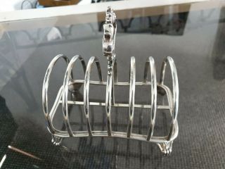 Magnificent Solid Silver Toast Rack Robert Hennell 111 London 372 Grams Silver 4