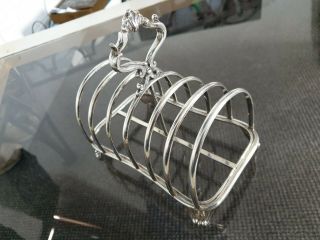 Magnificent Solid Silver Toast Rack Robert Hennell 111 London 372 Grams Silver 5