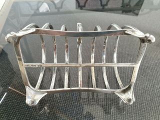 Magnificent Solid Silver Toast Rack Robert Hennell 111 London 372 Grams Silver 7